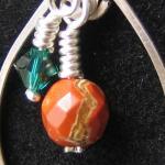 Sold Earrings - Sterling Red Jasper, Emerald..