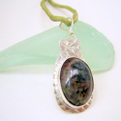 Pendant - Sterling Moss Agate